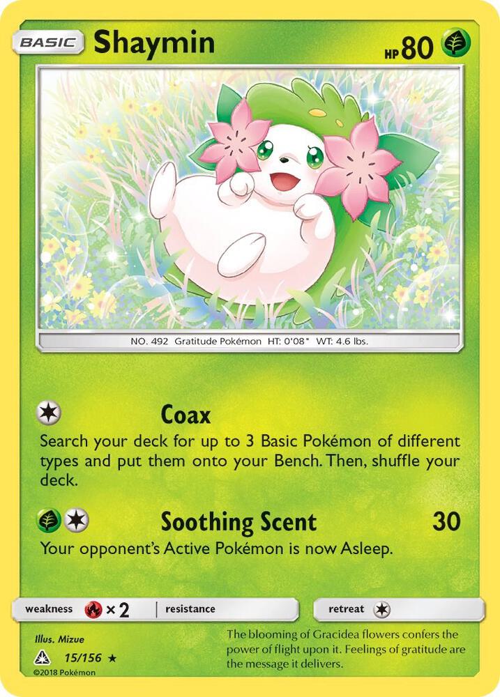 Shaymin (15) 15/156 card from SM - Ultra Prism