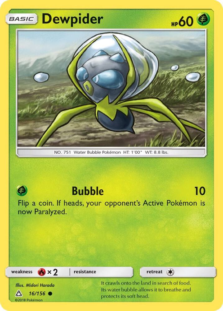 Dewpider 16/156 card from SM - Ultra Prism
