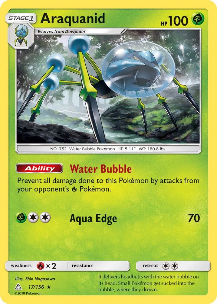 Araquanid 17/156 card from SM - Ultra Prism