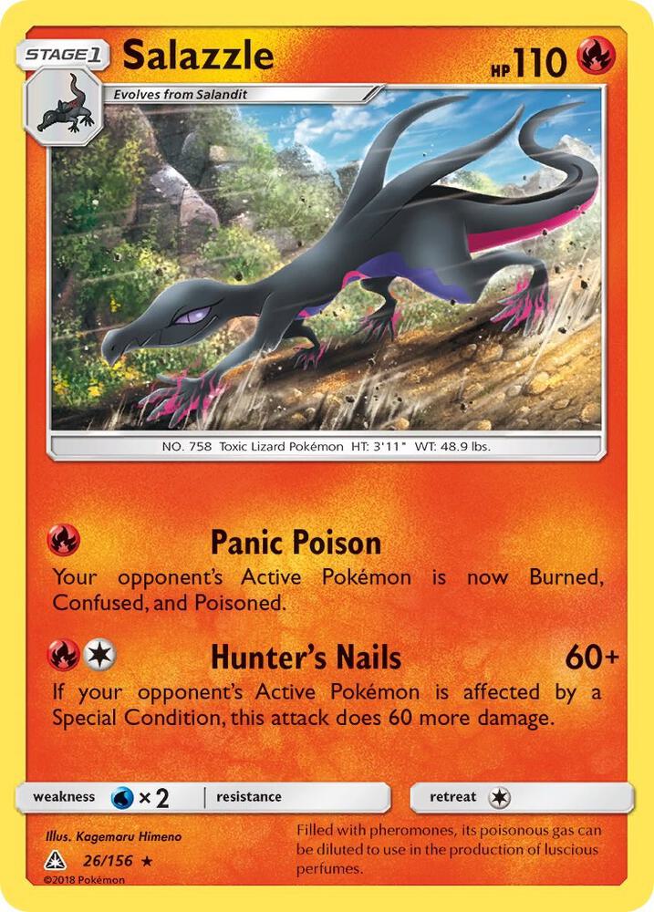 Salazzle 26/156 card from SM - Ultra Prism