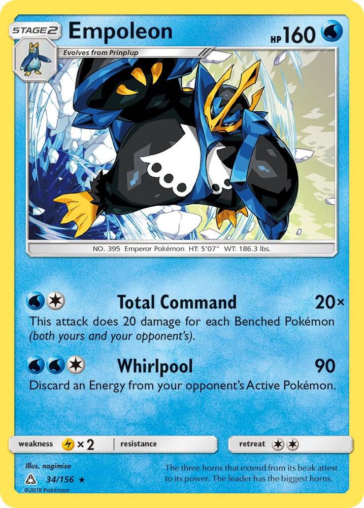 Empoleon 34/156 card from SM - Ultra Prism