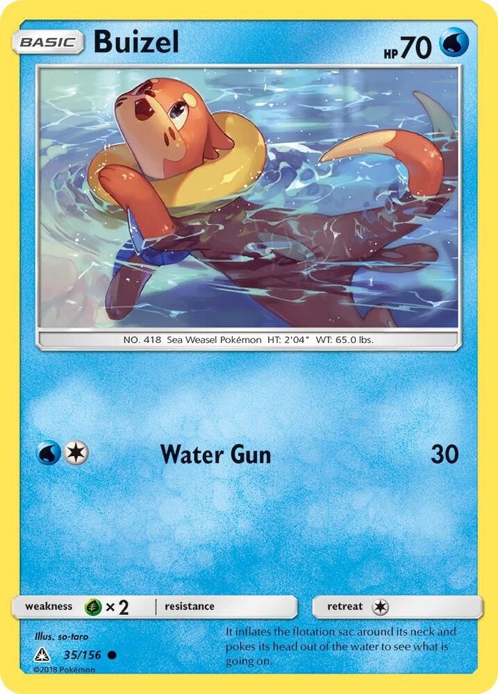 Buizel 35/156 card from SM - Ultra Prism