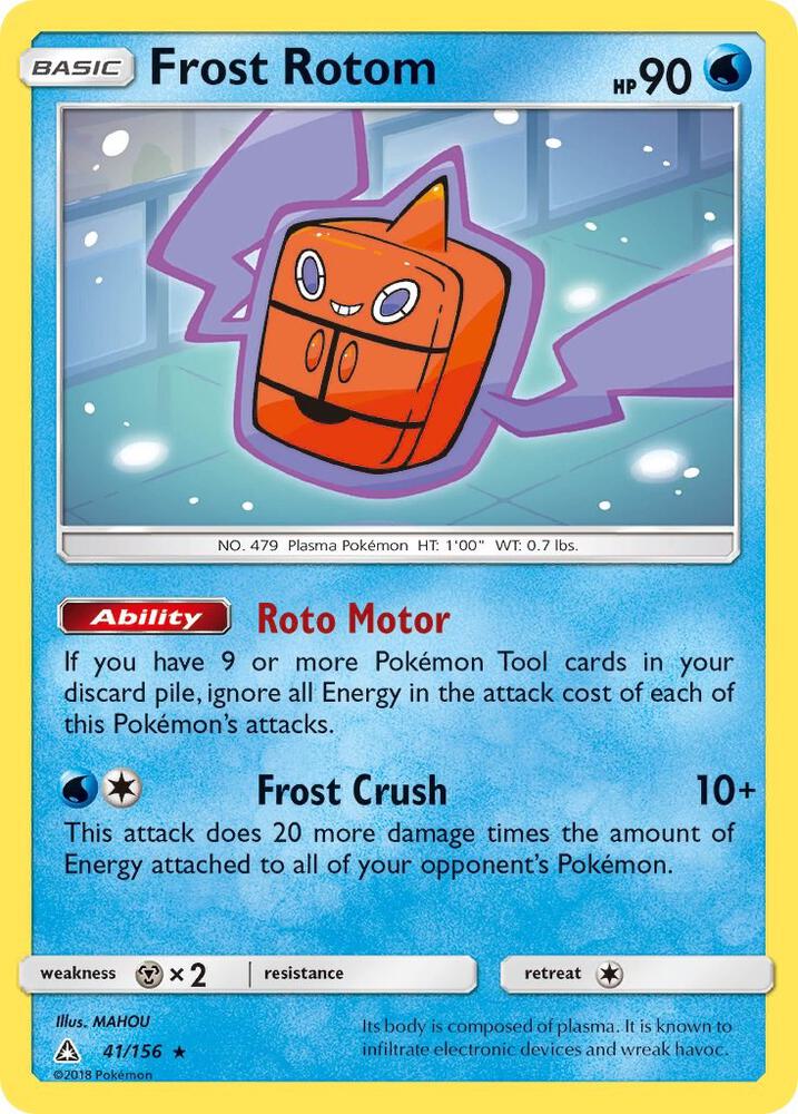 Frost Rotom 41/156 card from SM - Ultra Prism