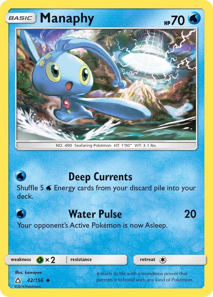 Manaphy 42/156 card from SM - Ultra Prism