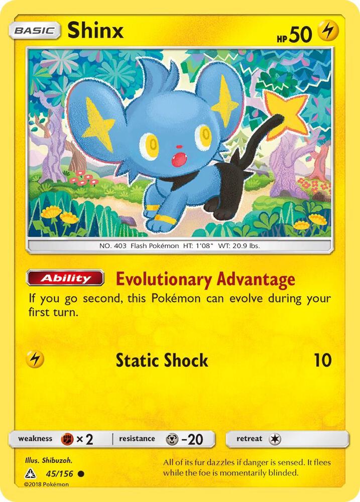 Shinx (45) 45/156 card from SM - Ultra Prism