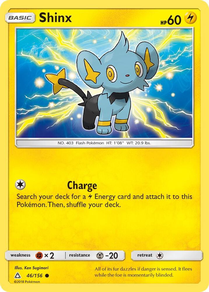 Shinx (46) 46/156 card from SM - Ultra Prism