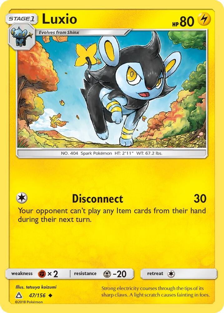 Luxio 47/156 card from SM - Ultra Prism