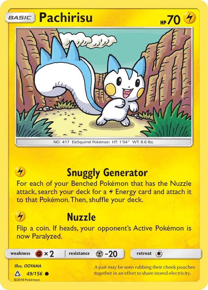 Pachirisu 49/156 card from SM - Ultra Prism