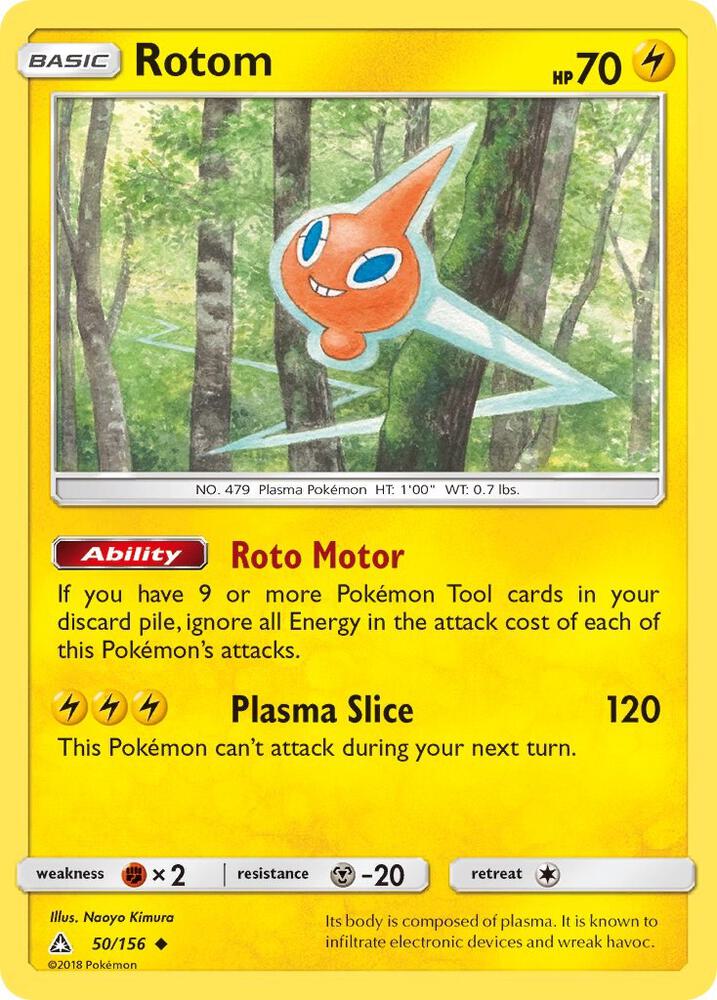 Rotom 50/156 card from SM - Ultra Prism