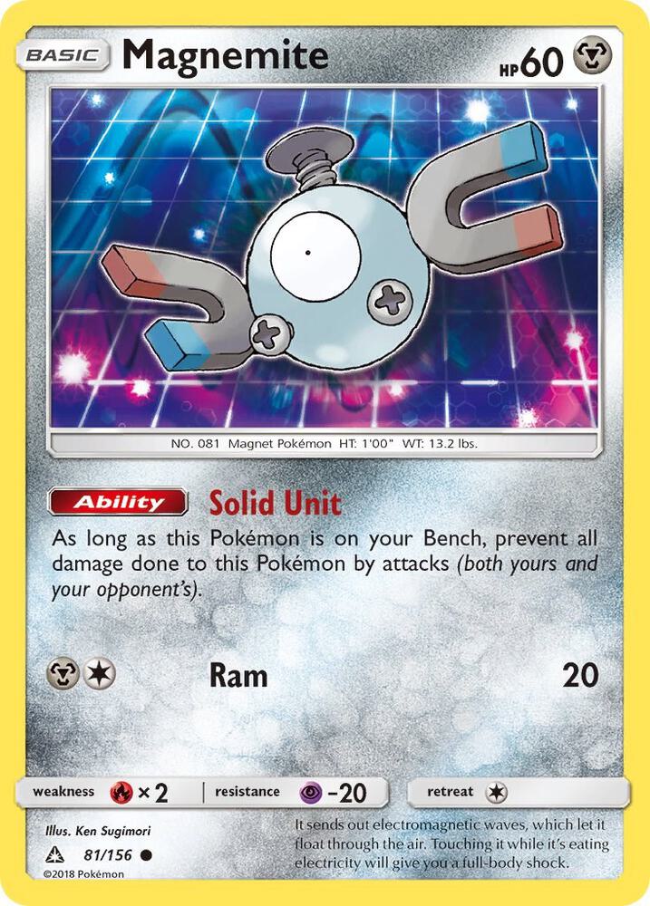 Magnemite (81) 81/156 card from SM - Ultra Prism