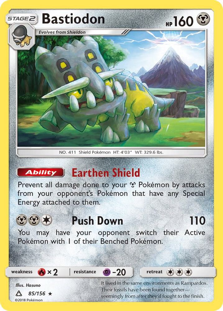 Bastiodon 85/156 card from SM - Ultra Prism