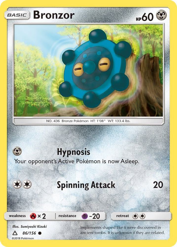 Bronzor 86/156 card from SM - Ultra Prism