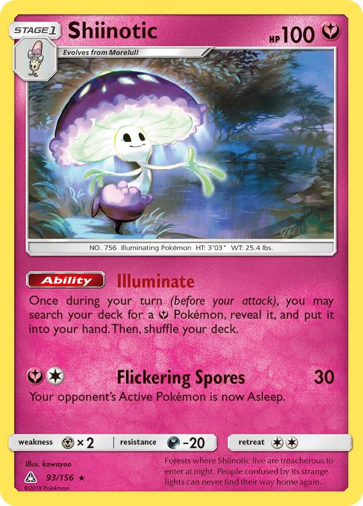 Shiinotic 93/156 card from SM - Ultra Prism