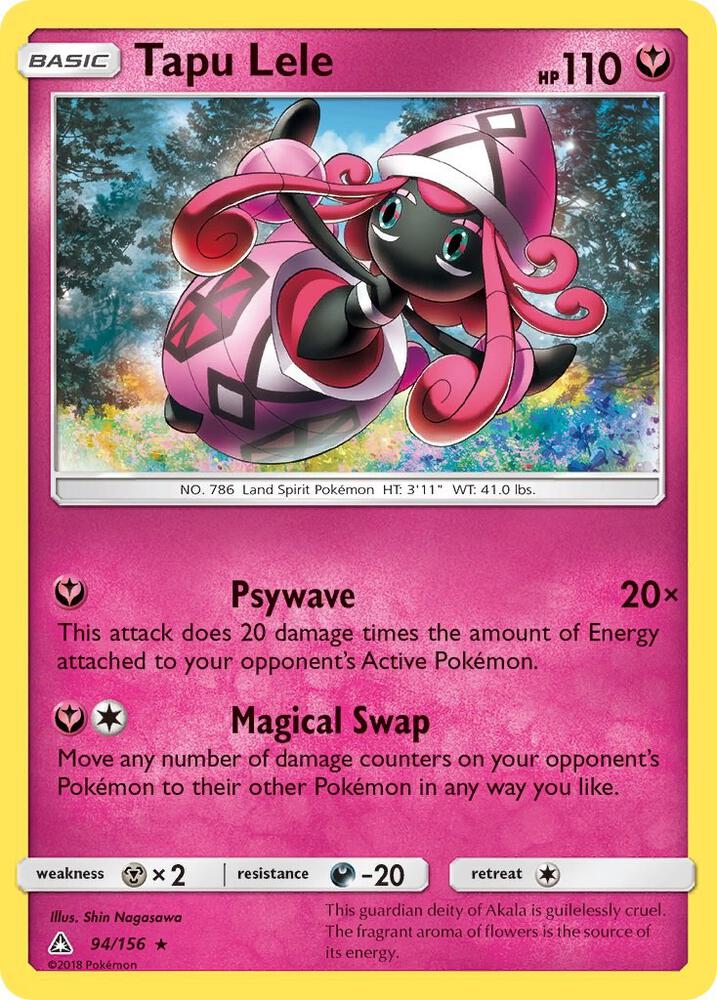 Tapu Lele 94/156 card from SM - Ultra Prism