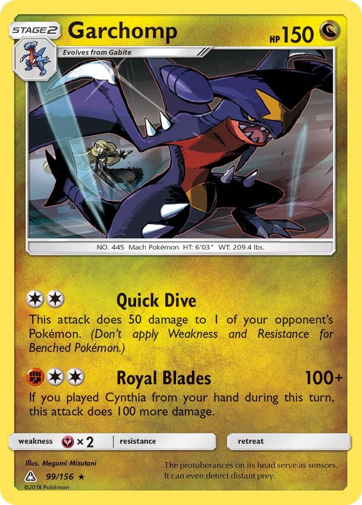 Garchomp 99/156 card from SM - Ultra Prism