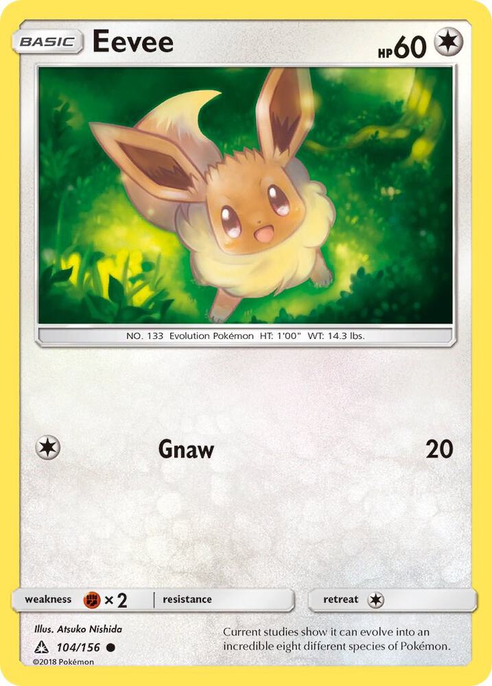Eevee (104) 104/156 card from SM - Ultra Prism