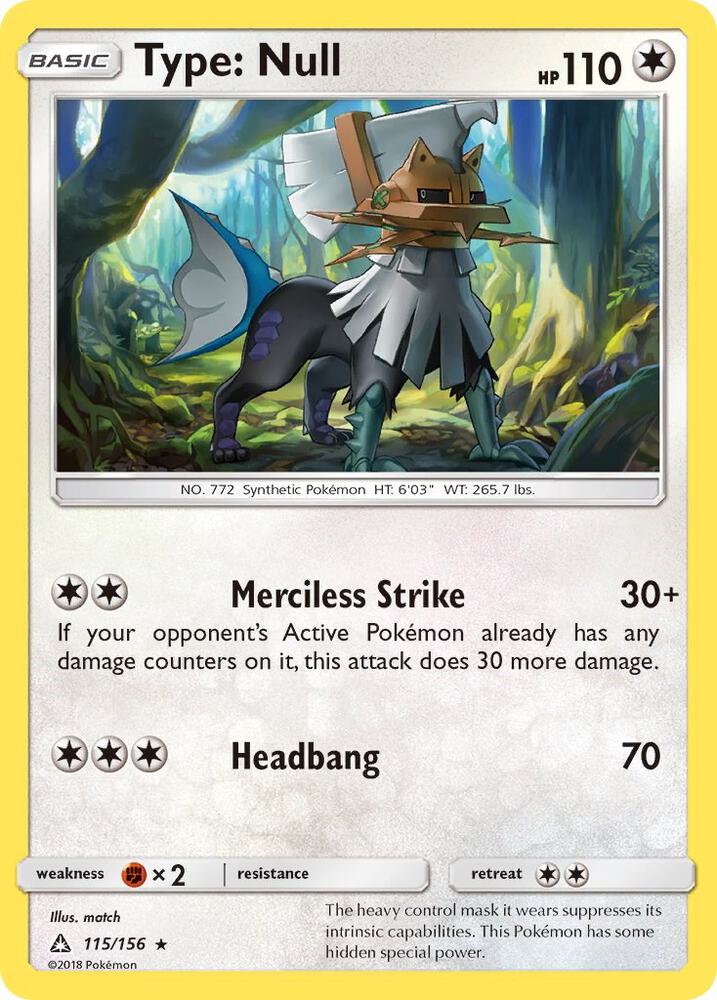 Type: Null 115/156 card from SM - Ultra Prism