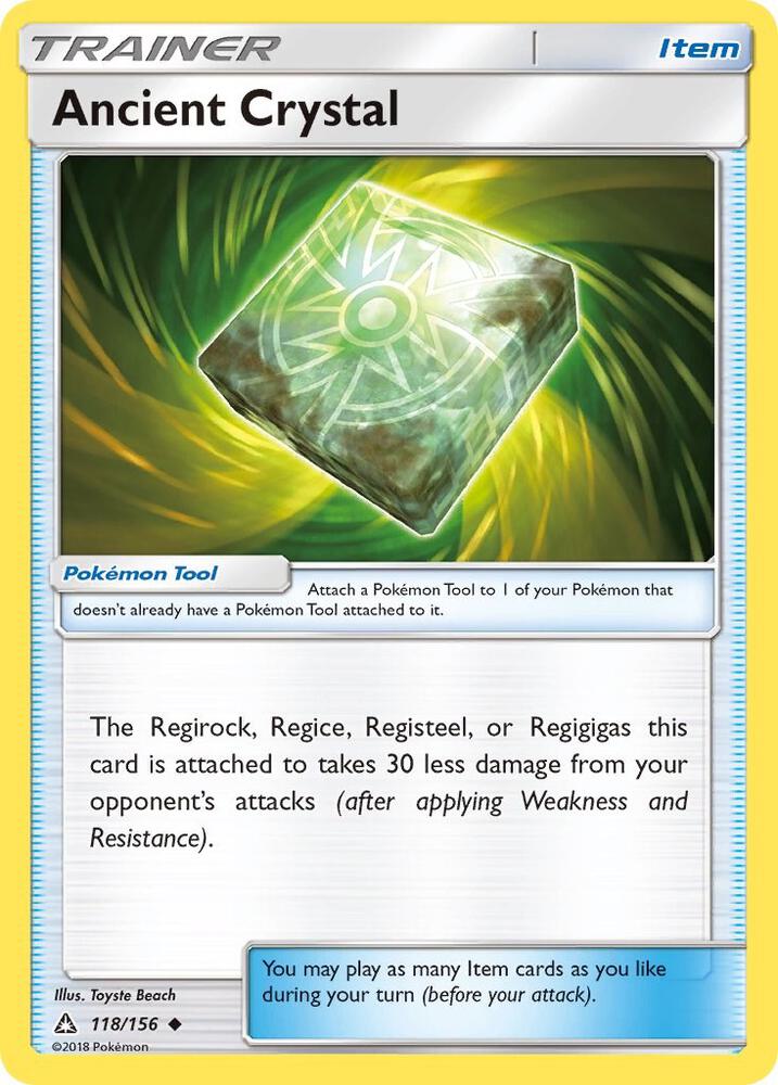 Ancient Crystal 118/156 card from SM - Ultra Prism