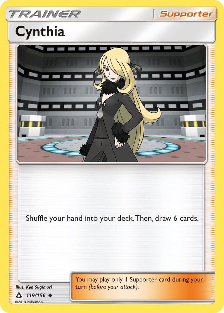 Cynthia 119/156 card from SM - Ultra Prism