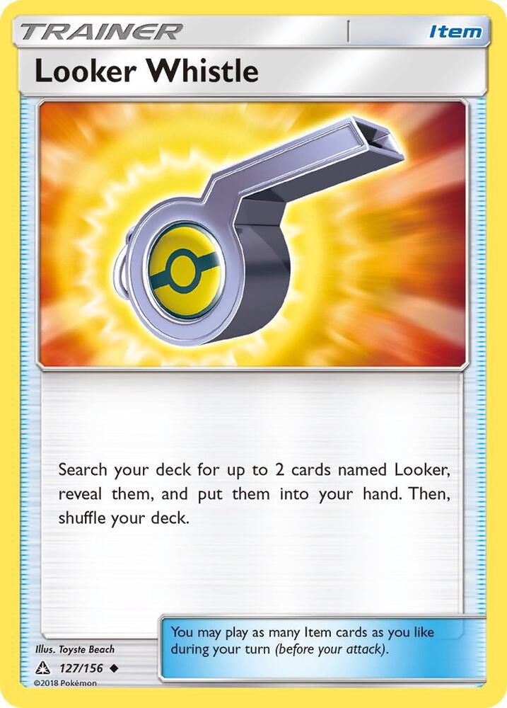 Looker Whistle 127/156 card from SM - Ultra Prism