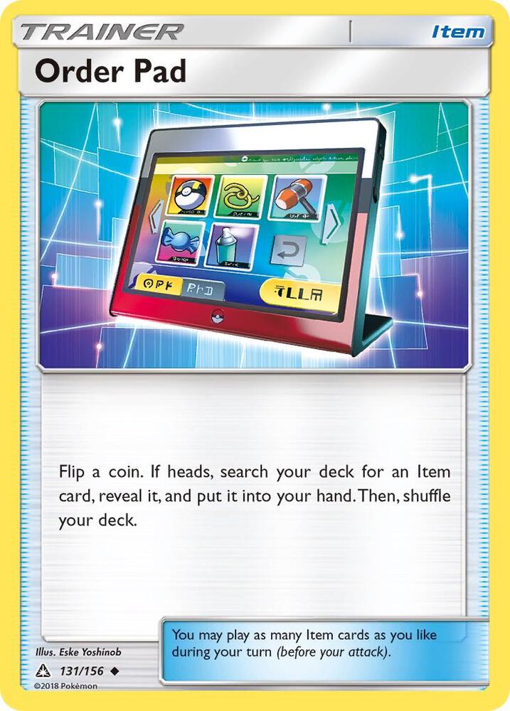 Order Pad 131/156 card from SM - Ultra Prism