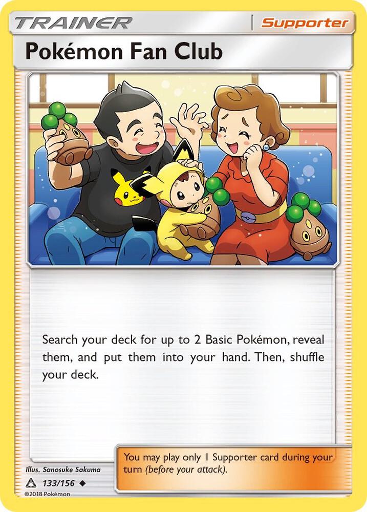 Pokemon Fan Club 133/156 card from SM - Ultra Prism