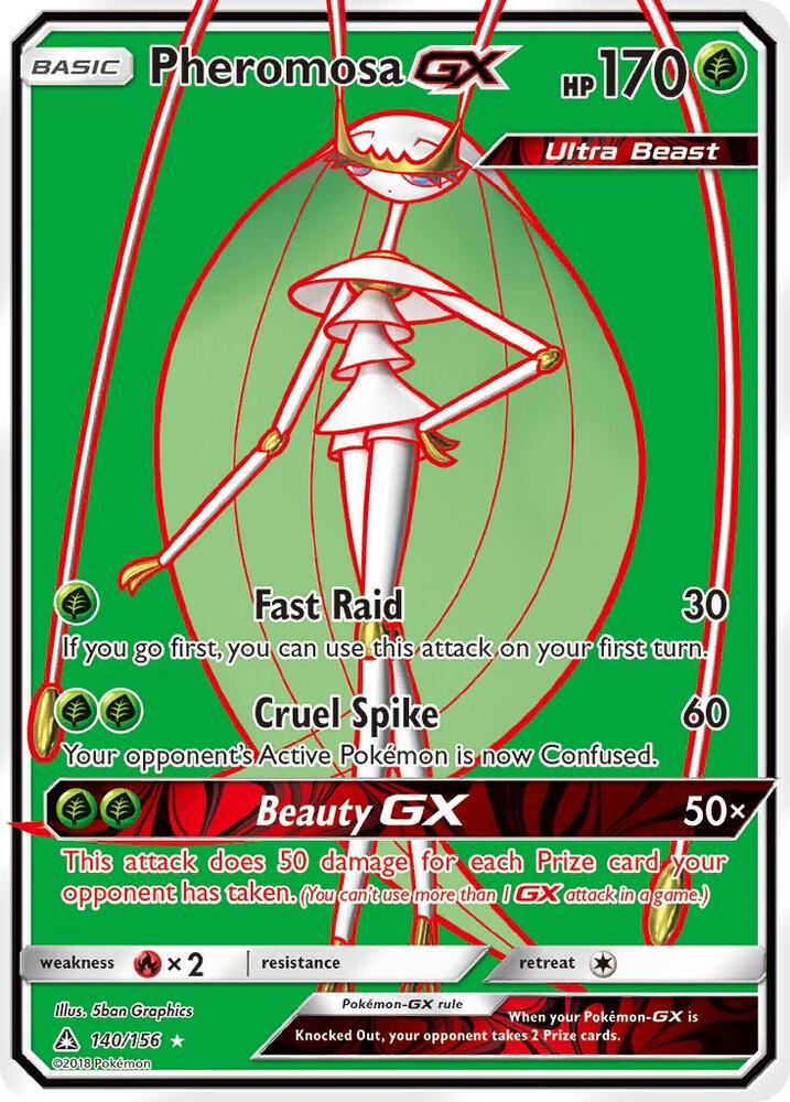 Pheromosa GX (Full Art) 140/156 card from SM - Ultra Prism