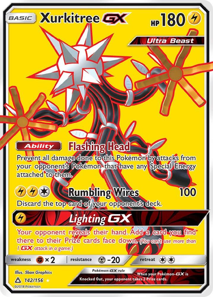 Xurkitree GX (Full Art) 142/156 card from SM - Ultra Prism