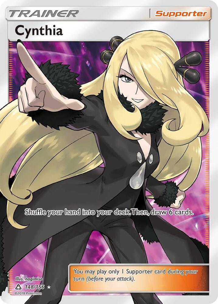 Cynthia (Full Art) 148/156 card from SM - Ultra Prism