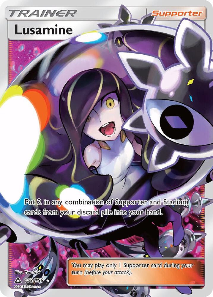 Lusamine (Full Art) 153/156 card from SM - Ultra Prism