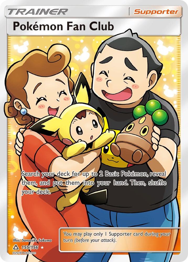 Pokemon Fan Club (Full Art) 155/156 card from SM - Ultra Prism