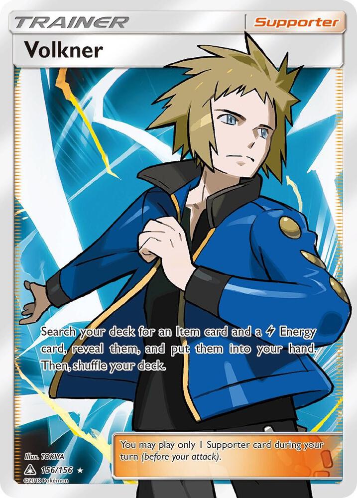 Volkner (Full Art) 156/156 card from SM - Ultra Prism