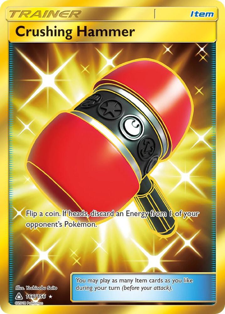 Crushing Hammer (Secret Rare) 166/156 card from SM - Ultra Prism