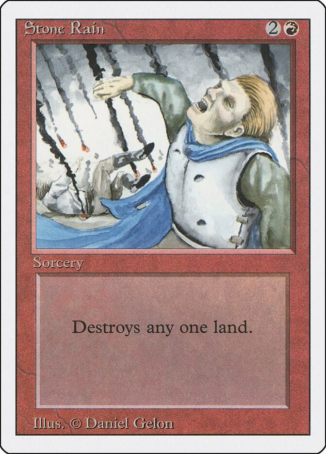 Stone Rain card from Revised Edition