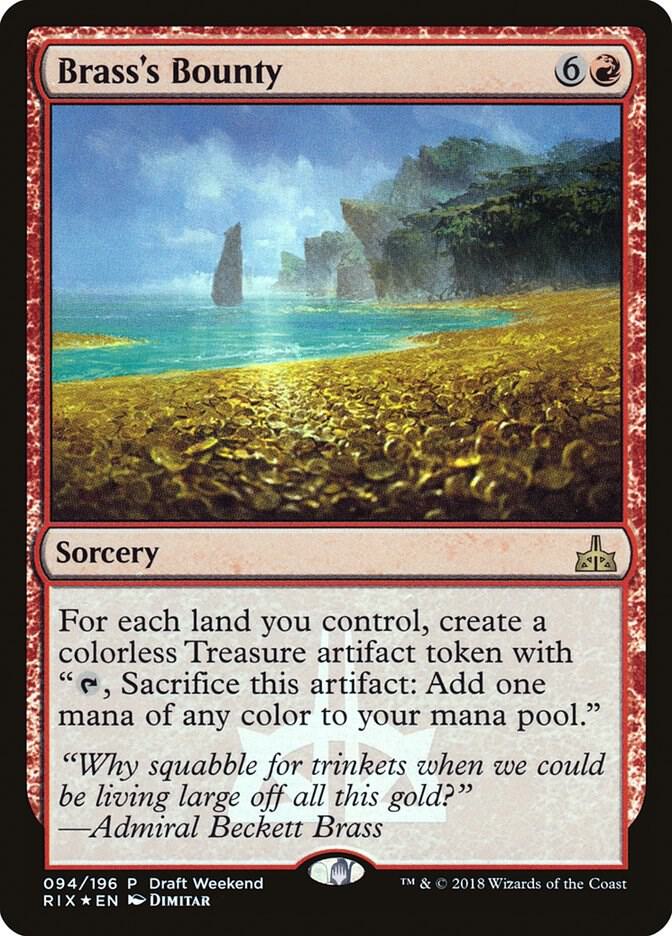 Brass's Bounty (Draft Weekend) 94 card from Launch Party & Release Event Promos