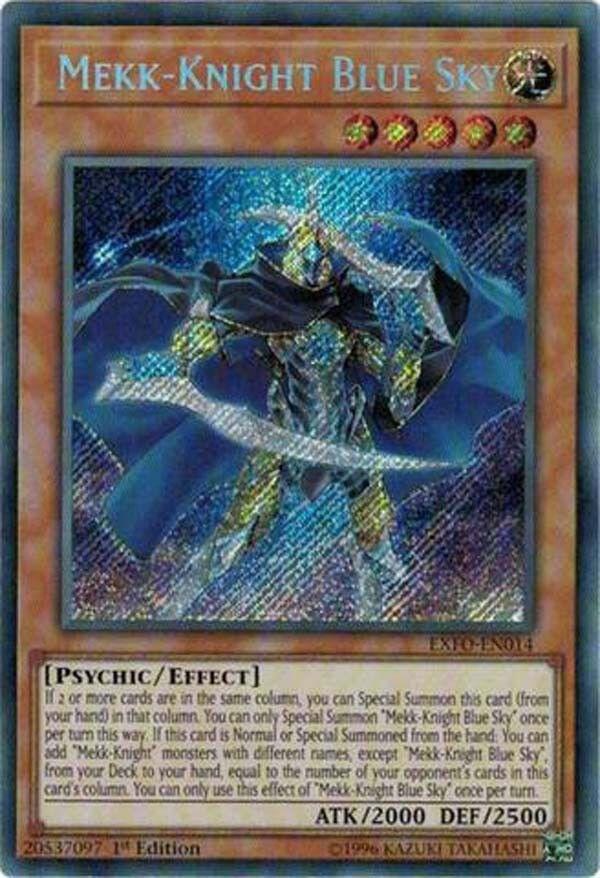 Mekk-Knight Blue Sky EXFO-EN014 card from Extreme Force