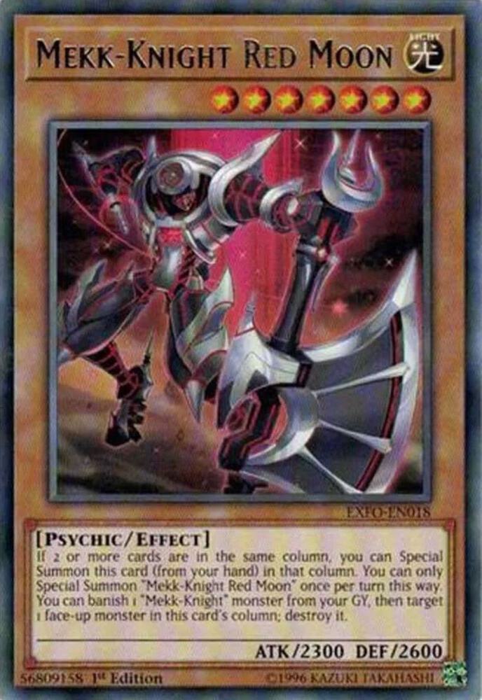 Mekk-Knight Red Moon EXFO-EN018 card from Extreme Force