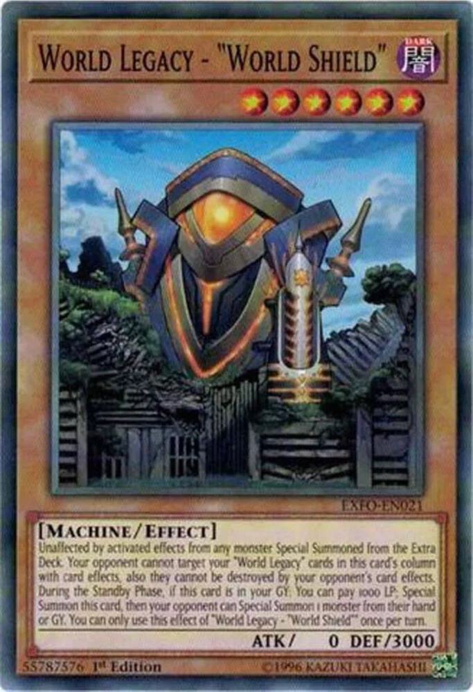 World Legacy - "World Shield" EXFO-EN021 card from Extreme Force