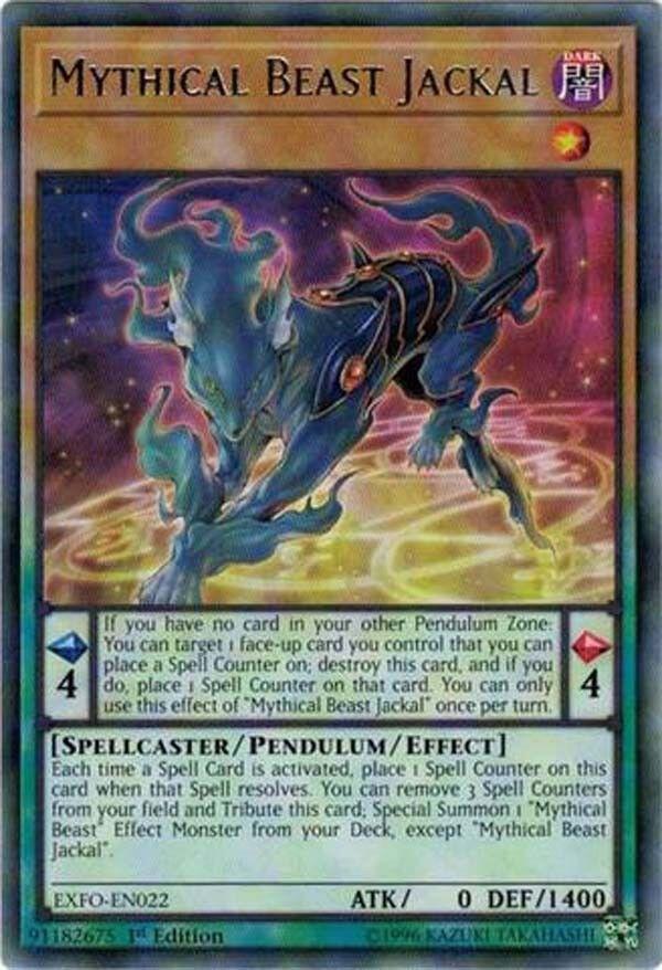 Mythical Beast Jackal EXFO-EN022 card from Extreme Force