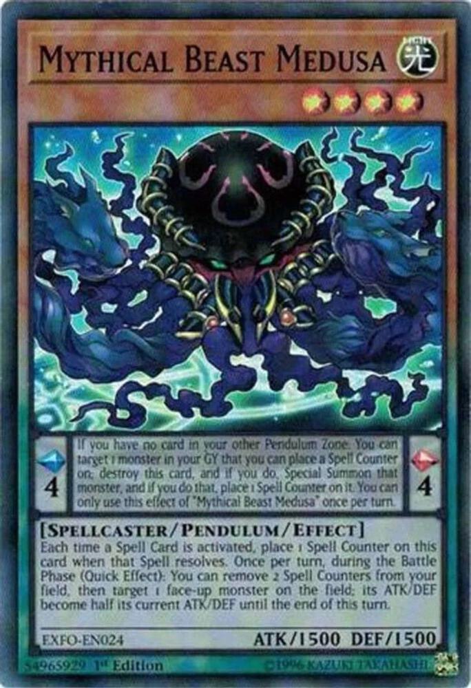 Mythical Beast Medusa EXFO-EN024 card from Extreme Force
