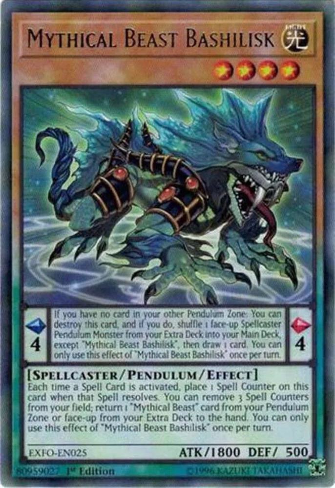 Mythical Beast Bashilisk EXFO-EN025 card from Extreme Force