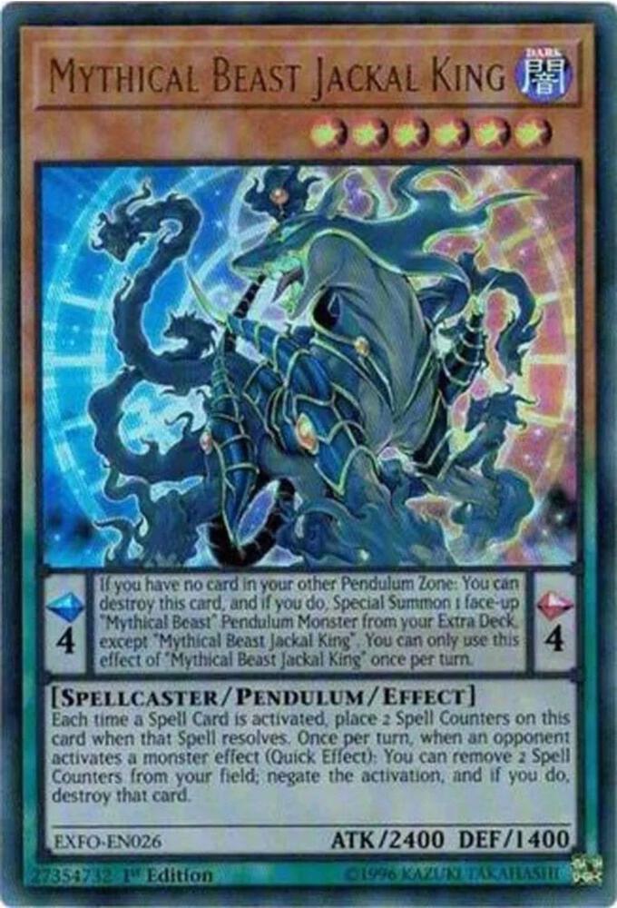 Mythical Beast Jackal King EXFO-EN026 card from Extreme Force