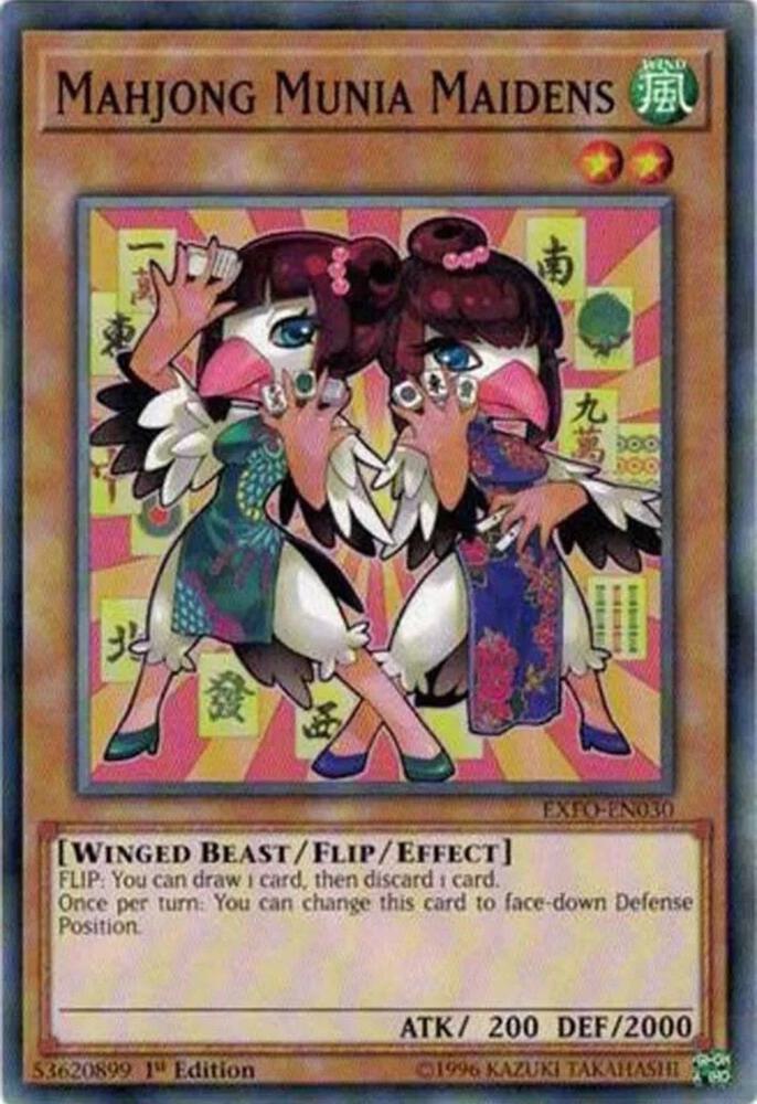 Mahjong Munia Maidens EXFO-EN030 card from Extreme Force