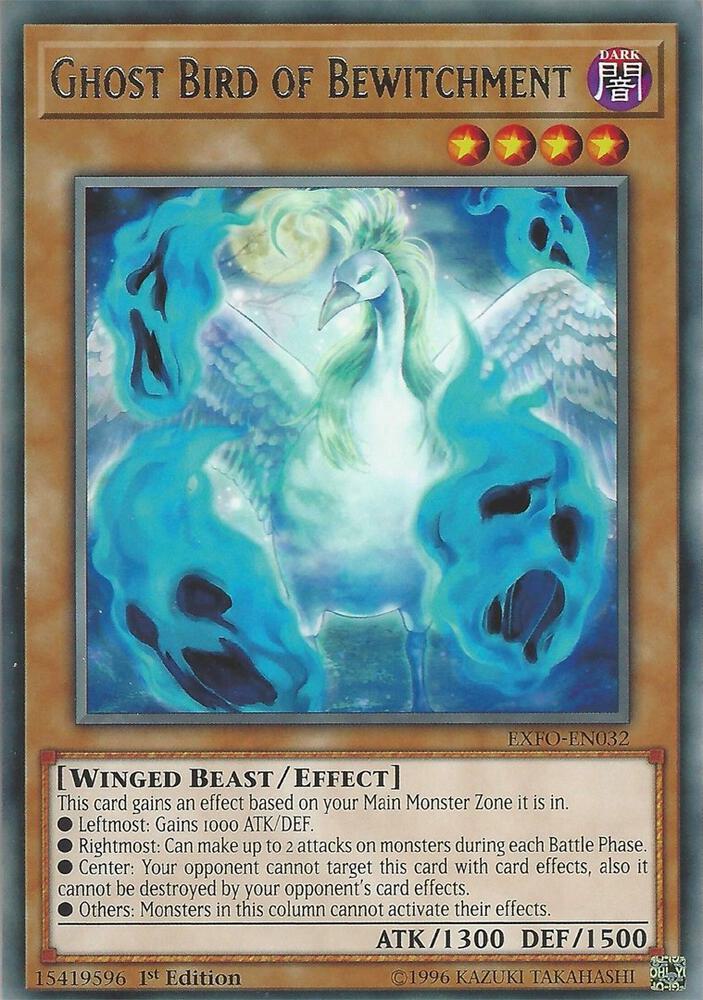 Ghost Bird of Bewitchment EXFO-EN032 card from Extreme Force