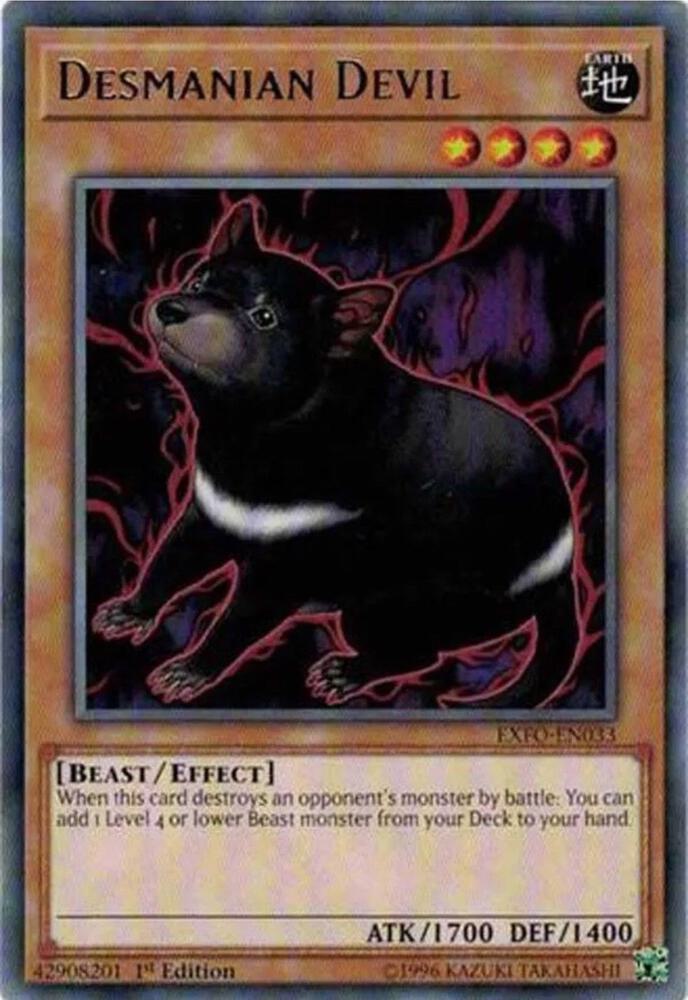Desmanian Devil EXFO-EN033 card from Extreme Force