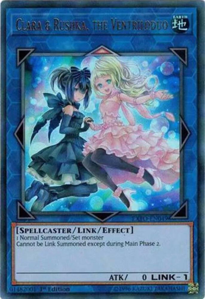 Clara & Rushka, the Ventriloduo EXFO-EN049 card from Extreme Force