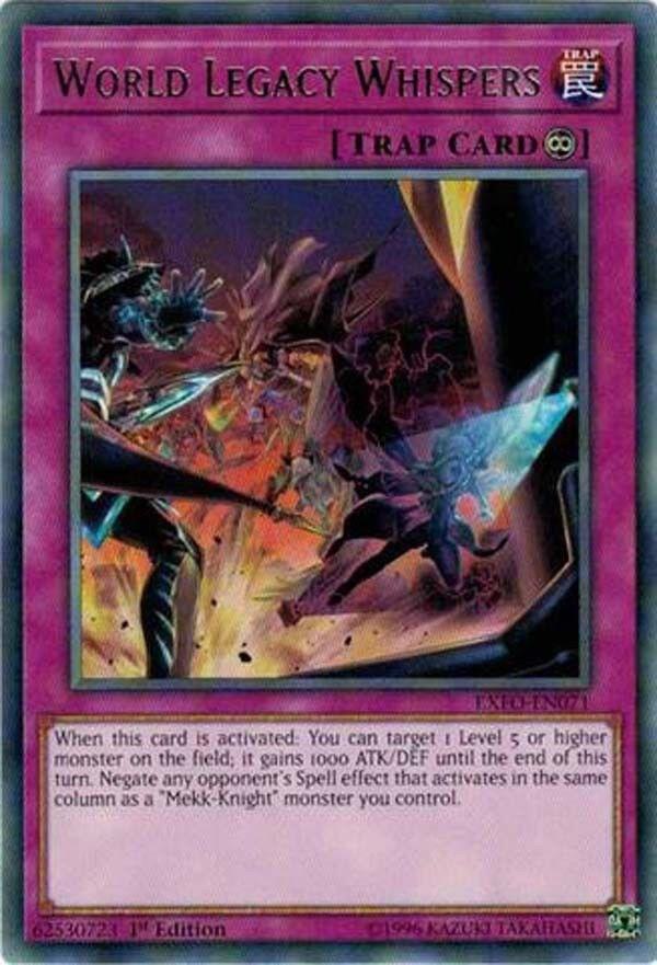 World Legacy Whispers EXFO-EN071 card from Extreme Force