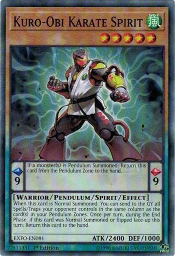 Kuro-Obi Karate Spirit EXFO-EN081 card from Extreme Force