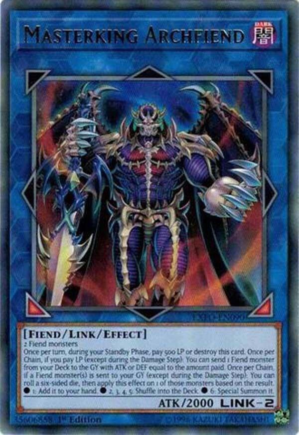 Masterking Archfiend EXFO-EN090 card from Extreme Force