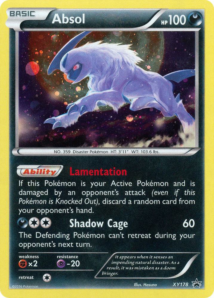 Absol XY178 card from XY Promos